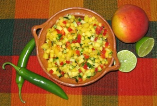 Try our best salsa: Sammy's Mango Salsa with your Fish or Chicken Tacos and is perfect with salads too.